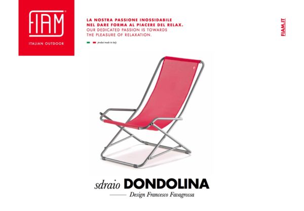 DONDOLINA ALU TEXFIL BIANCO-GRIGIO  - FIAM