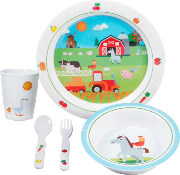 SET FARM KIDS 3+ MELAMINA  BRUNNER