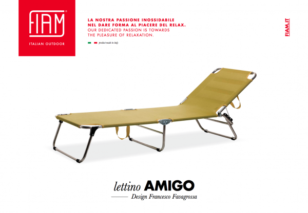 LETTINO AMIGO ALU TEXFIL BIANCO-SAFARI  - FIAM - immagine 12