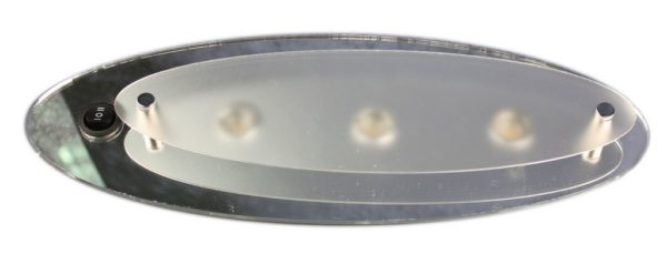 PLAFONIERA BI-LUCE 3X3W BASE A SPECCHIO
