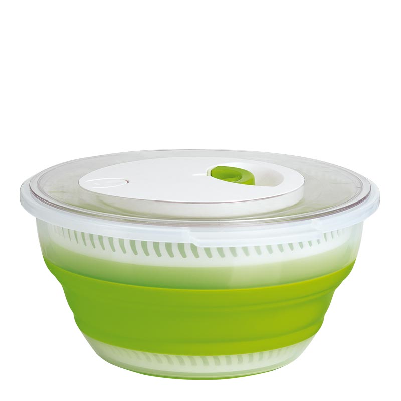 Centrifuga pieghevole per insalata, verde