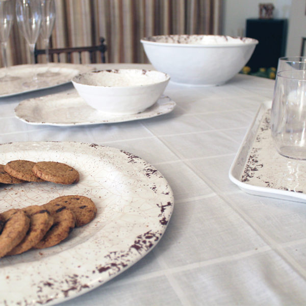 CIOTOLINA 15CM BIANCO CRAQUELE       CARTAFFINI - immagine 2