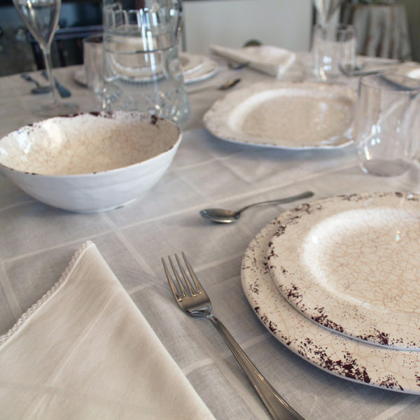 PIATTO FONDO 23,2 BIANCO CRAQUELE      CARTAFFINI - immagine 2