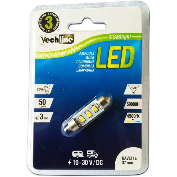 LAMPADINA A LED ATTACCO A SILURO 37 MM
