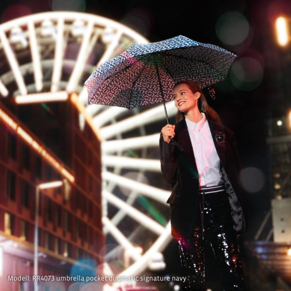UMBRELLA KNIRPS POCKET CLAS SIGNAT BLACK - immagine 5
