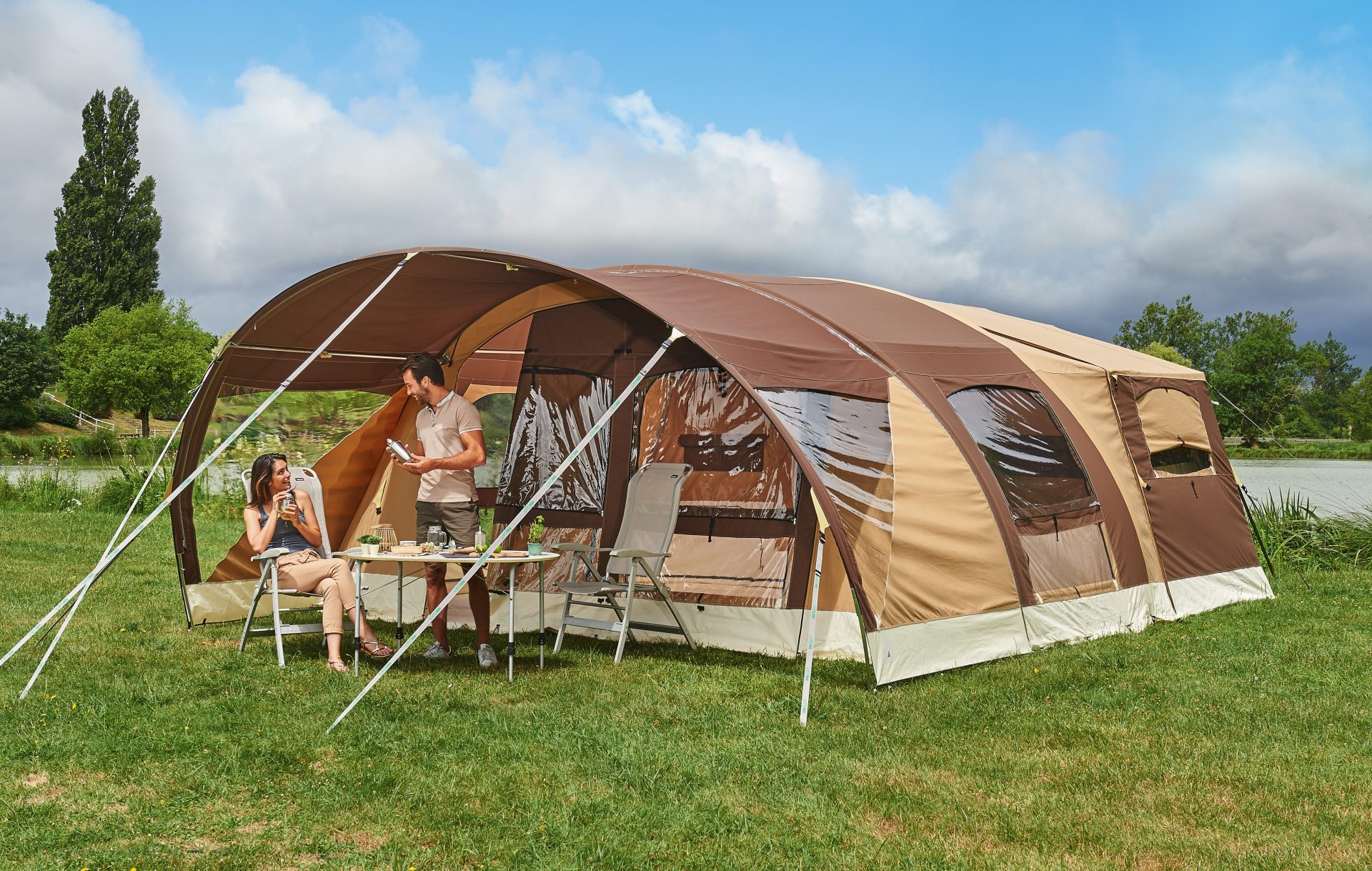 Carrello Tenda Safari Con Cucina Grosso Vacanze