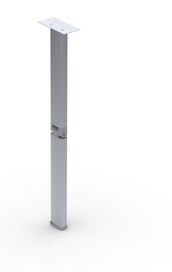 GAMBA ALLUMINIO 60X32 MM. H.720 MM SNODO CENTRALE