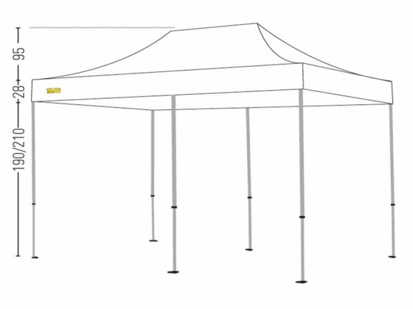 GAZEBO AUTOMATICO EXPO 3X6 BIANCO     BERTONI - immagine 2