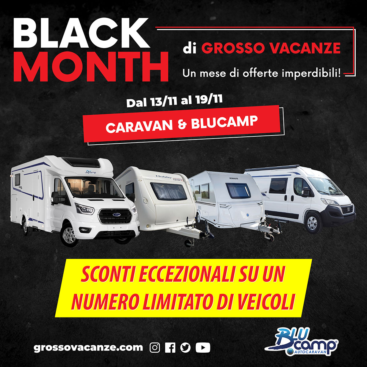 Black Month Grosso Vacanze. Inizia la seconda settimana di offerte!