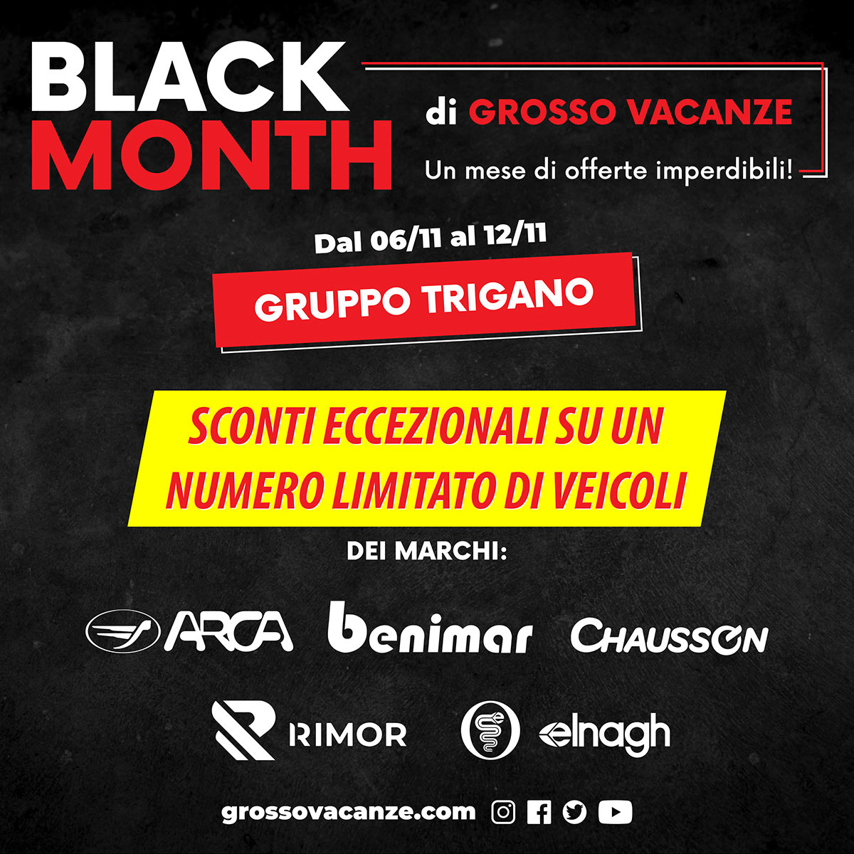 Black Month - Sconti eccezionali sui veicoli del Gruppo Trigano