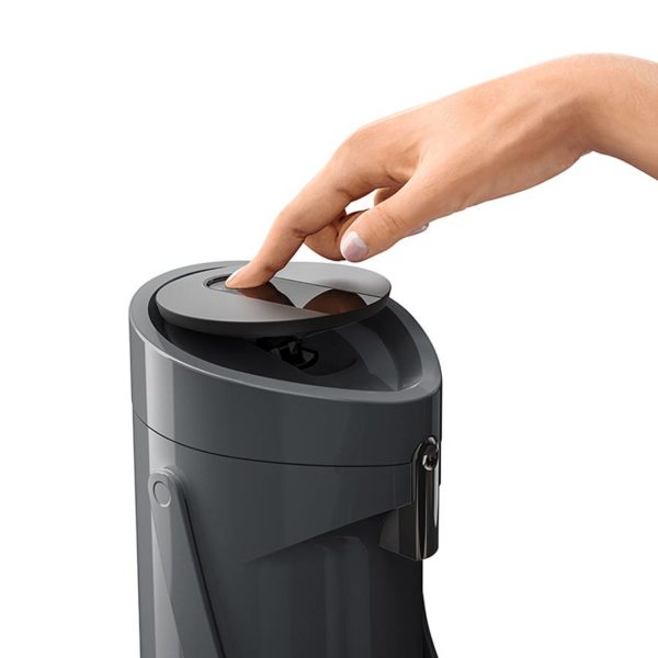 PONZA CARAFFA TERMICA A POMPA 1,9L ANTRACITE  EMSA - immagine 3