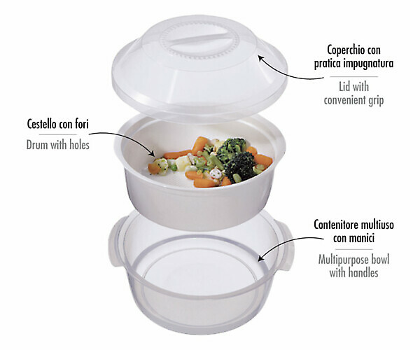 CUOCIVAPORE 3PZ MICROONDE/FREEZER CM.23