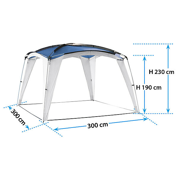 GAZEBO MEDUSA II BLU 3X3 BRUNNER