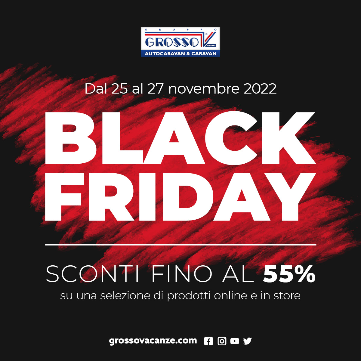 Inizia il Black Friday alla Grosso Vacanze!