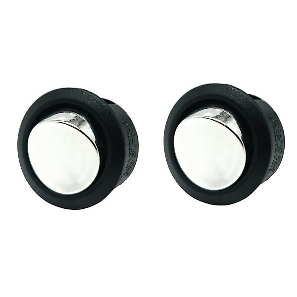 INTERRUTTORE UNIPOLARE 10A TONDO CROMATO (CONFEZIONE BLISTER 2PZ)