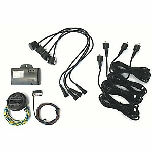 PS4000 - Kit 4 sensori di parcheggio con lcd 4,3 e telecamera