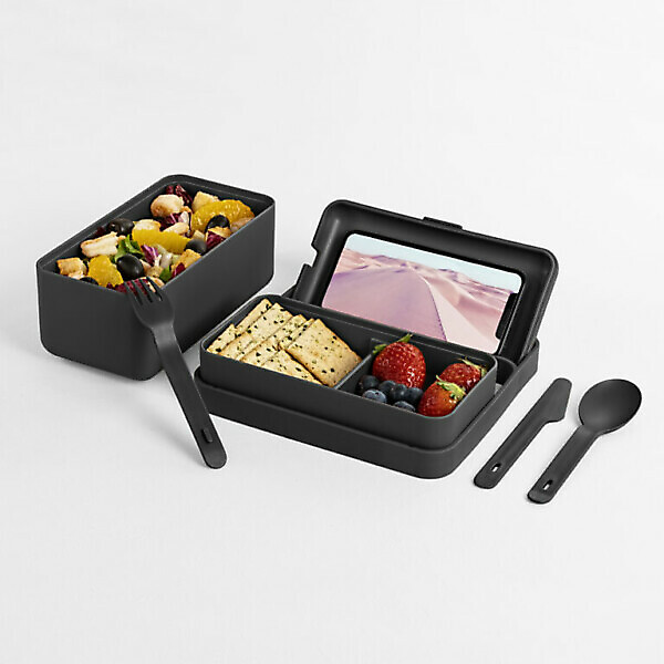 LUNCHBOX BAULETTO -M- CARBON BLACK