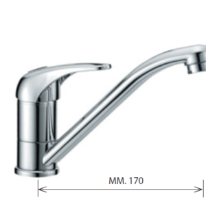 MISCELATORE LAVABO CANNA 14CM CROMO