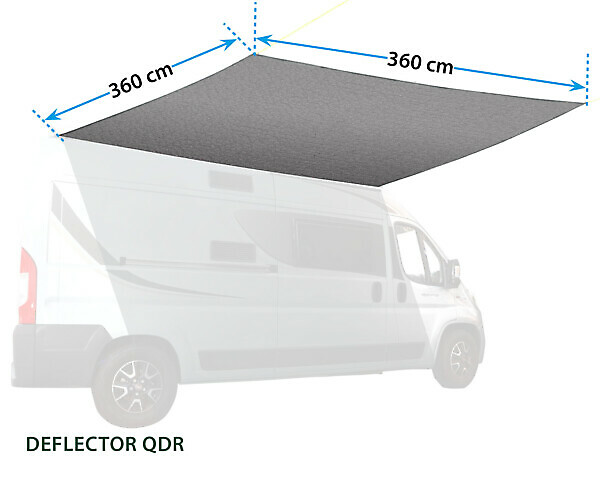 PARASOLE DEFLECTOR QDR 360X360   BRUNNER