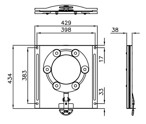 PIASTRA GIREVOLE VW T5/T6 DAL 2014