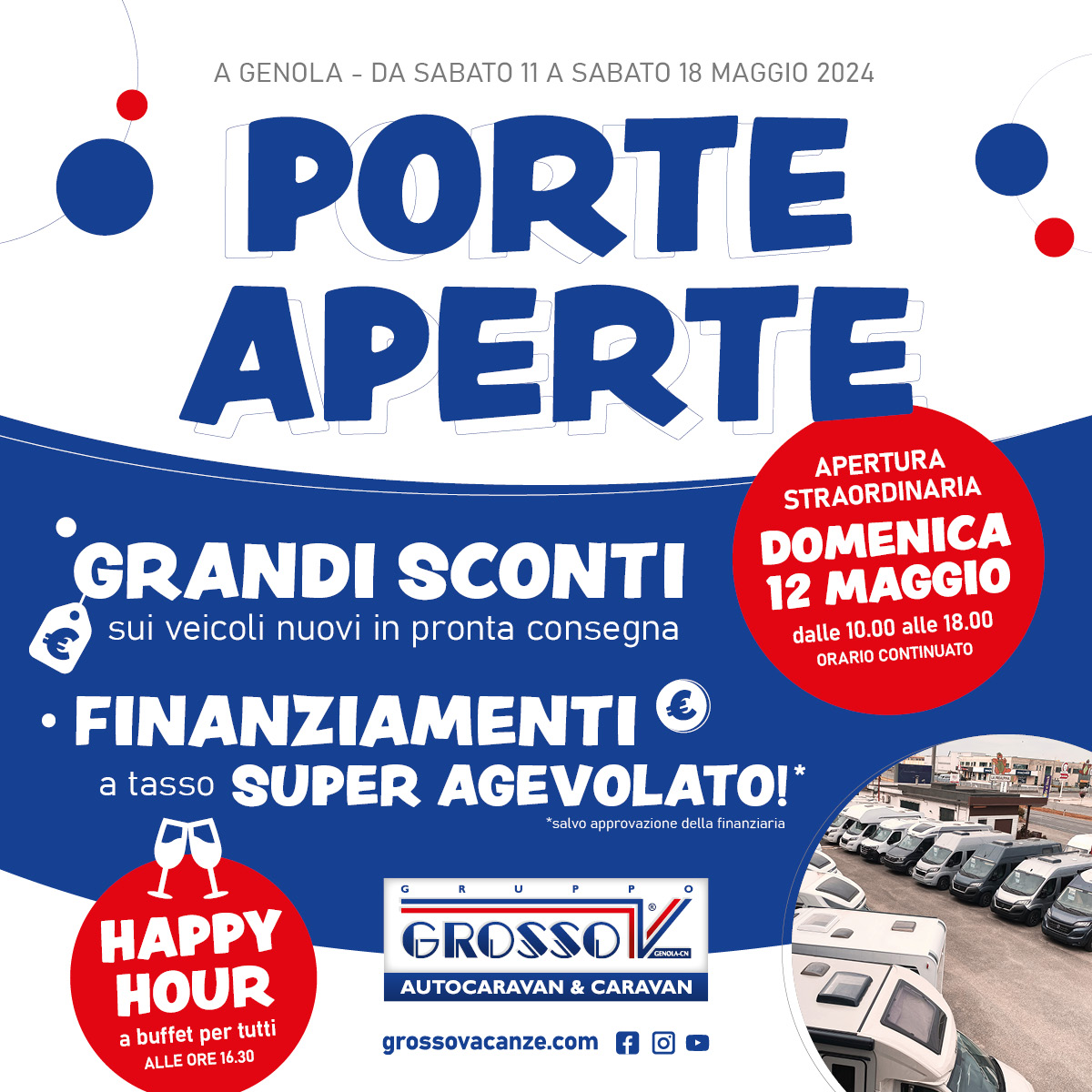 Porte Aperte dall'11 al 18 maggio 2024