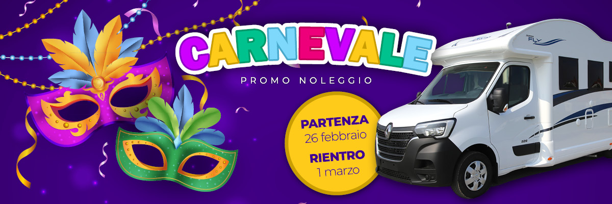 Prenota il tuo noleggio per Carnevale!