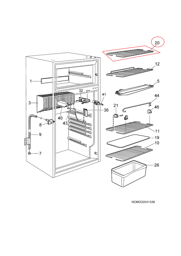 RIPIANO CONGELATORE X 6505