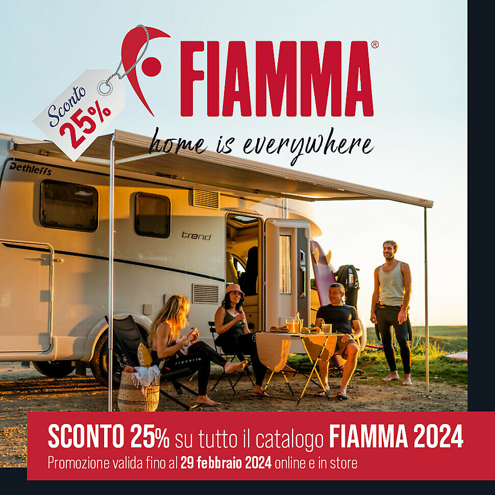 SCONTO 25% sul catalogo FIAMMA per tutto il mese di Febbraio