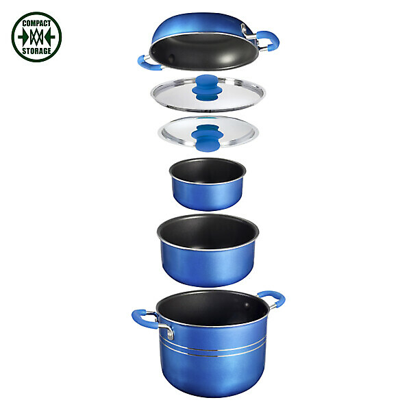 SET PENTOLE SKIPPER 7+1 DIAM. 18CM        BRUNNER