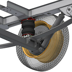 SOSP.PNEUMATICA STANDARD DUCATO X250 X BALESTRA IN COMPOSITO