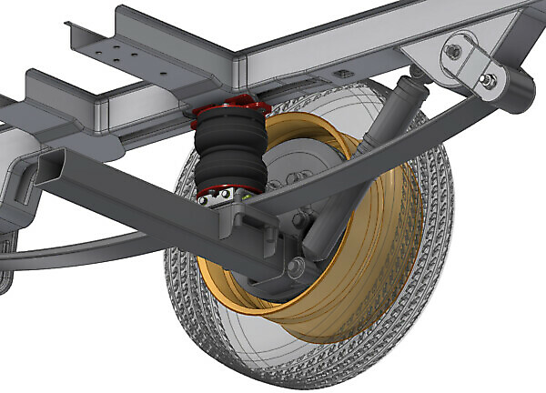 SOSP.PNEUMATICA STANDARD DUCATO X250 X BALESTRA IN COMPOSITO