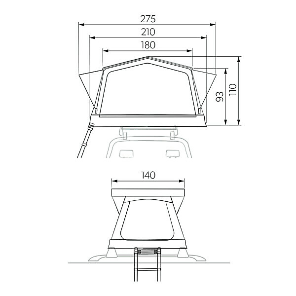 TENDA DA TETTO TRT 140 AIR