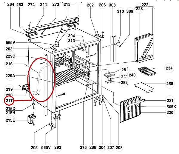 VETRO PER ISPEZIONE TRASPARENTE PER FIAMMA FRIGORIFERO ELECTROLUX/DOMETIC